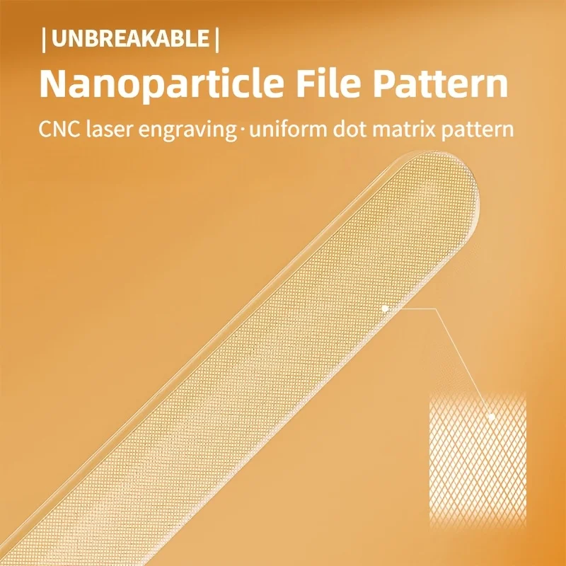 Nano-glass File Polished Strip Nail File Box, Transparent Manicure Trim Strip Manicure Nail Art Tools Nail Grooming Gifts