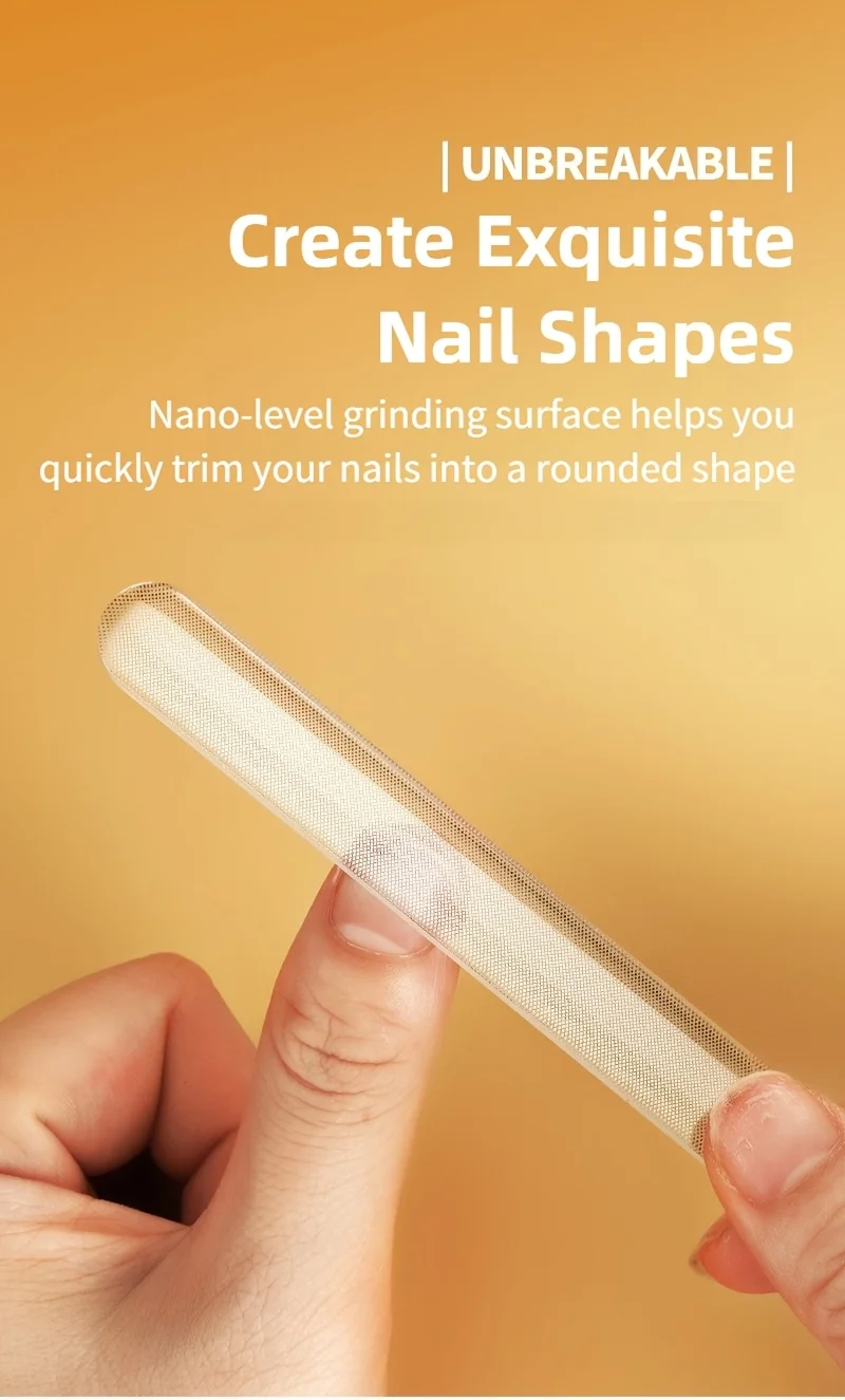 Nano-glass File Polished Strip Nail File Box, Transparent Manicure Trim Strip Manicure Nail Art Tools Nail Grooming Gifts