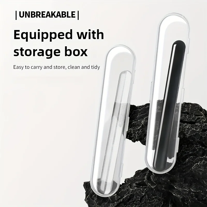 Nano-glass File Polished Strip Nail File Box, Transparent Manicure Trim Strip Manicure Nail Art Tools Nail Grooming Gifts