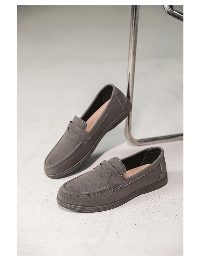 Genuine Leather Men Casual Shoes Luxury Brand Breathable Slip on Black Driving Shoes Moccasins Plus Size 39-45 Soft Men Loafers