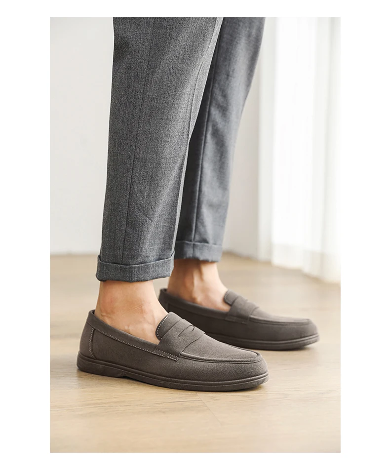 Genuine Leather Men Casual Shoes Luxury Brand Breathable Slip on Black Driving Shoes Moccasins Plus Size 39-45 Soft Men Loafers