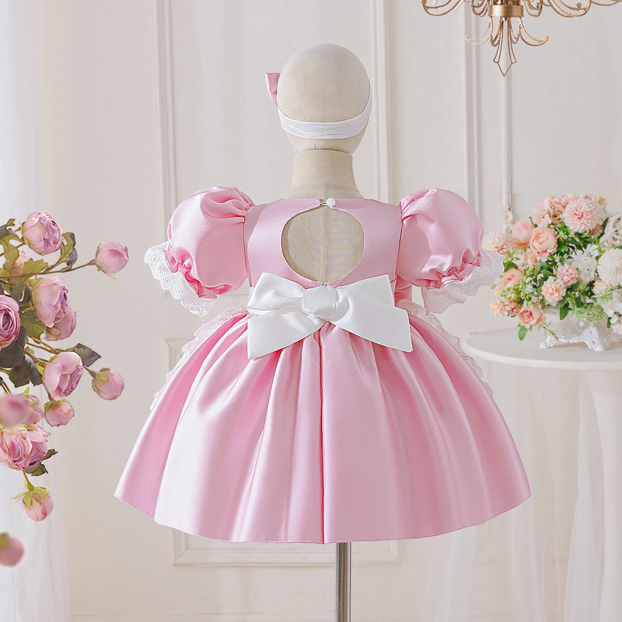 Wonderland Alice Maids Princess Girls Dress Lolita Alices Cartoon Bow Wedding Party Birthday Prom Dresses Girl Halloween Costume