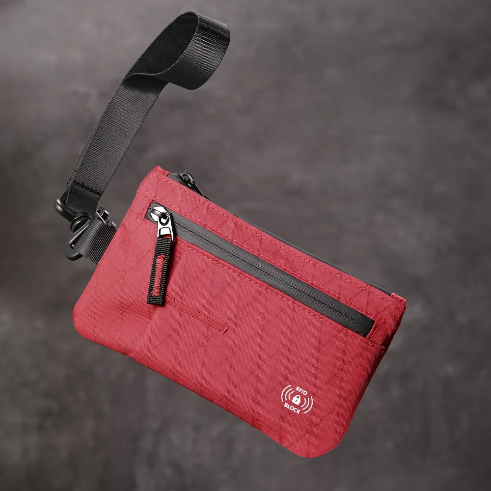 RFID Blocking Small Clutch Hand Bag & Wrist Wallet for Men & Women - Slim -Theft Wallet with Card Holder, Cash Pocket