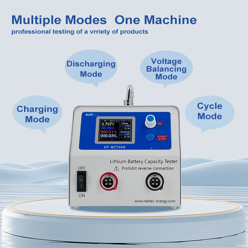 Single/4 Channel 50A Electronic Load Battery Capacity Tester 0.3-5V 1-2000Ah for 18650/NCM/Lipo/LTO/LFP Discharge/Reverse