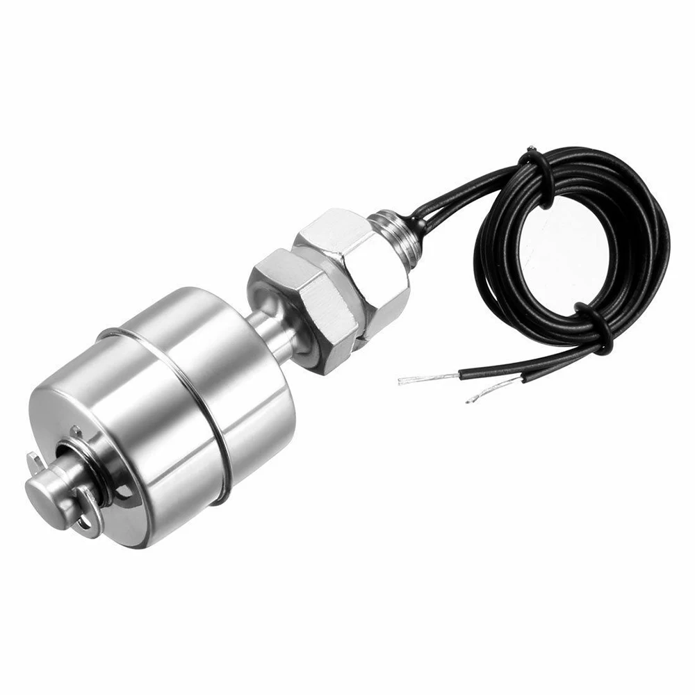 2PCS Float Switch Sensor Vertical Stainless Steel Liquid Water level