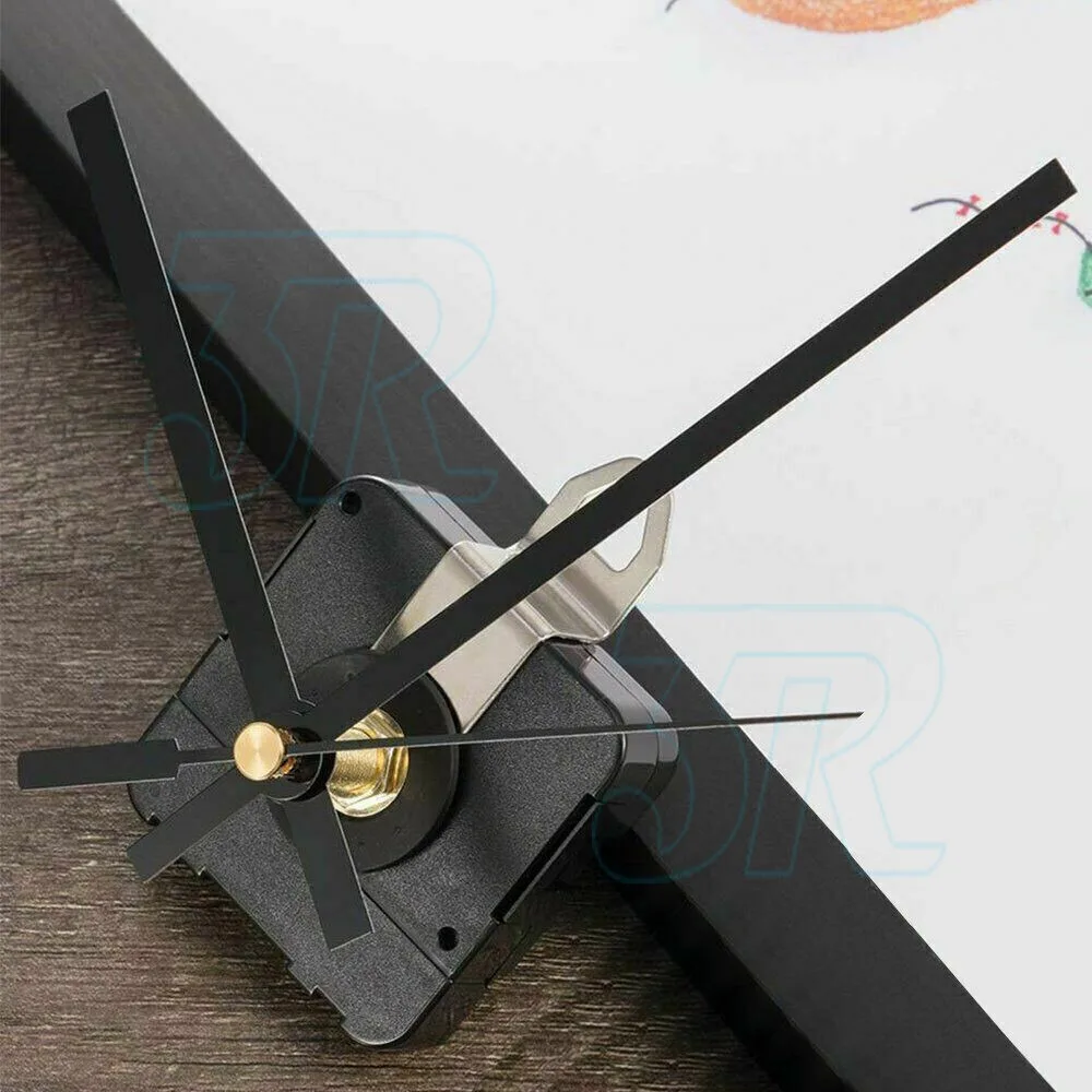 12pcs Wall Clock Quartz Movement Motor Mechanism Long Spindle Hands Repair Kit
