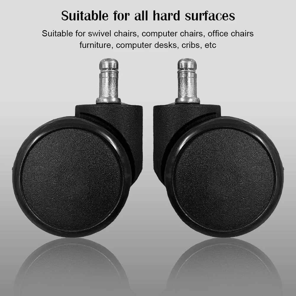 5PCS Universal Rolling Casters Wear Resist Small Rolling Caster Set Mute Swivel Caster Replacemen Furniture Wheels Roller