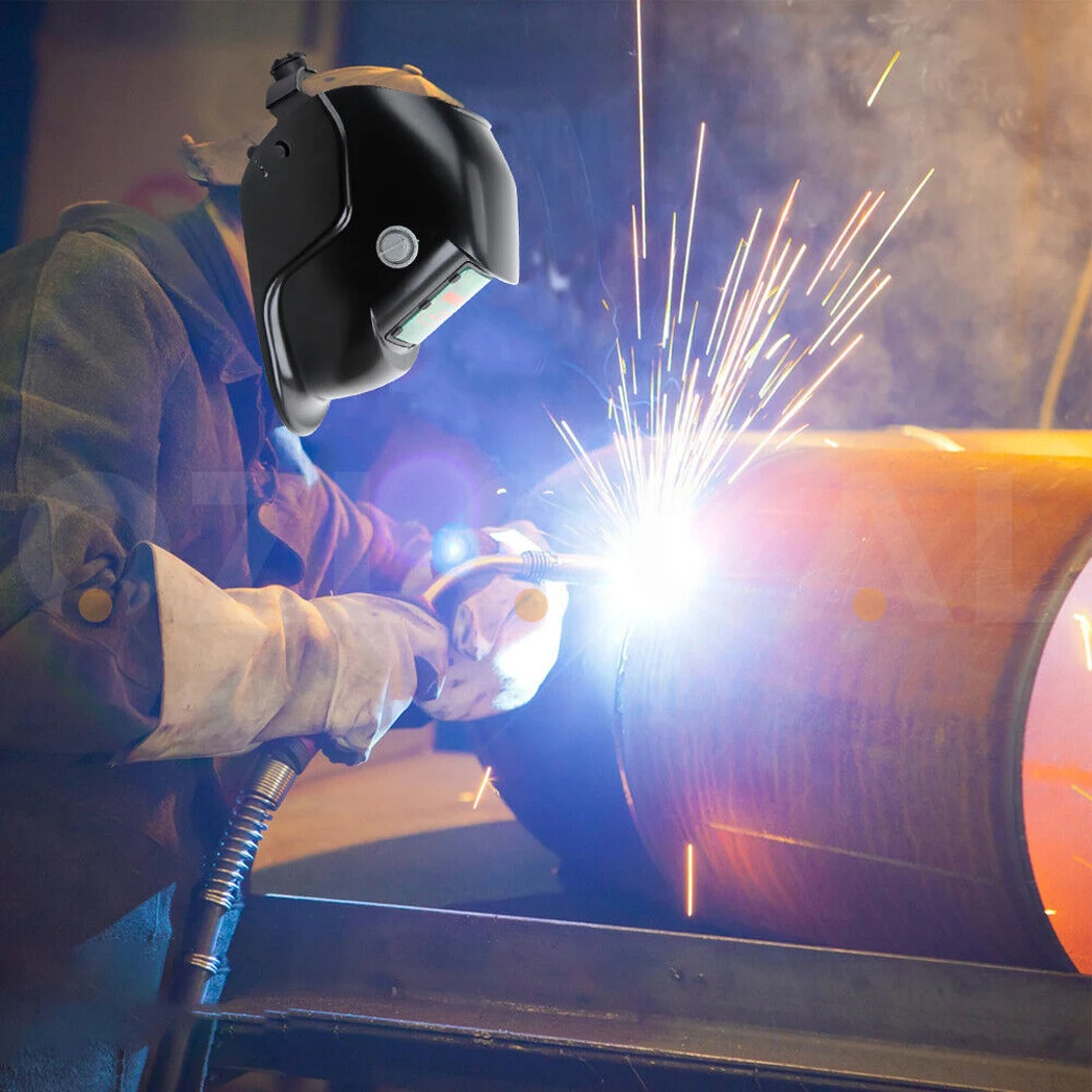 PORIYA Solar Helmet Auto Darkening Welding Welder Lens ARC TIG MIG MAG Large View