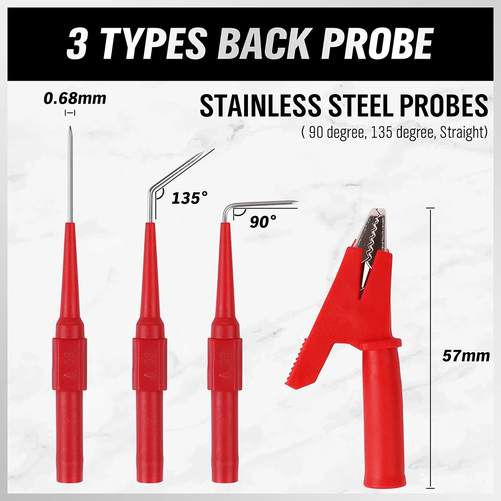 SWANLAKE 22PCS Back Probe Kit, Back Probe Pin Kit