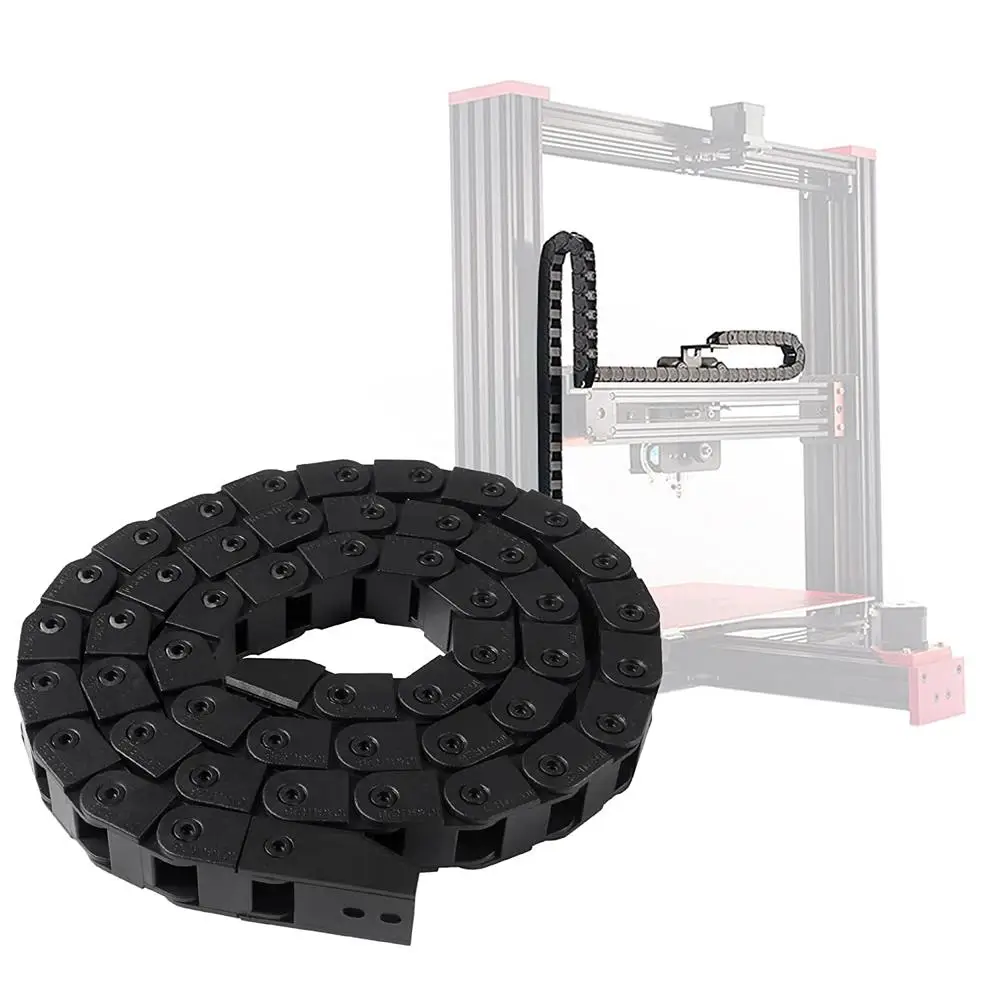 Nylon Towline Cable Drag Chain Wire Protect Carrier CNC R28 10*20MM 1M