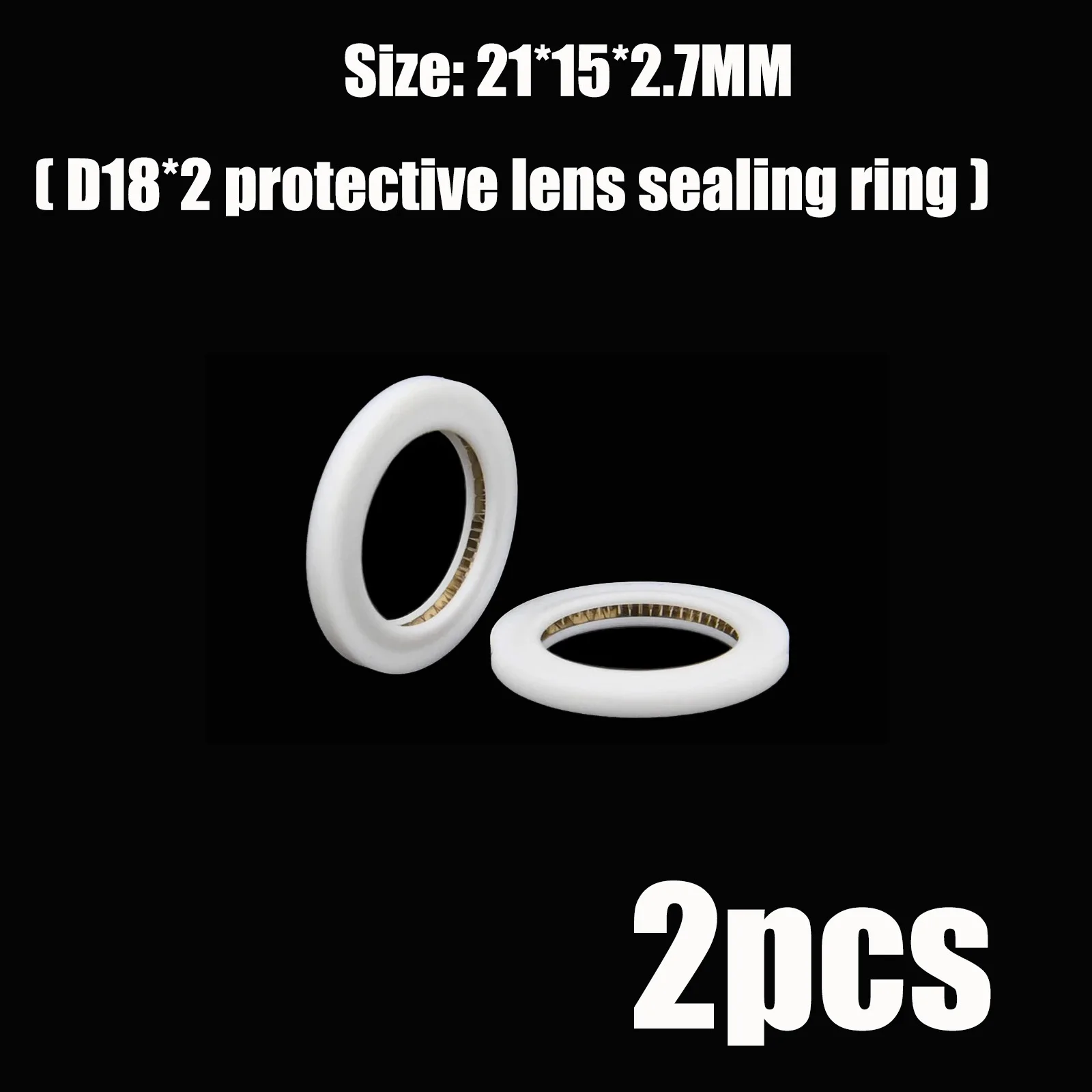 D18*2 Protective Sealing Ring Laser Protective Windows for Fiber Laser Welding Head 21x15x2.7MM Sealing Ring for SUP23 SUP