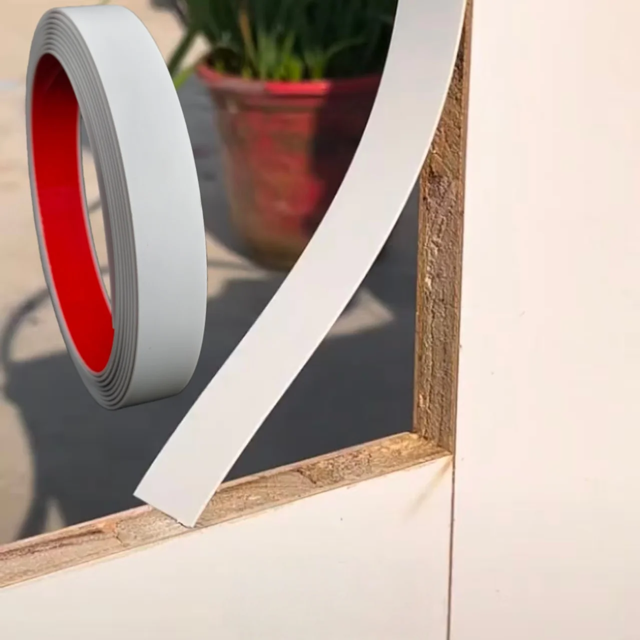1Roll 3meter/5m Furniture Edge Banding,self-adhesive Repair Strip,PVC Decorative Sticker,plywood Thickened Repair Strip