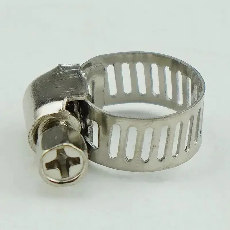 Stainless Steel Worm Gear Adjustable Hose Clamp Screw Band Fastener For Car Fuel Tube Water Pipe Faucet Repair Tools