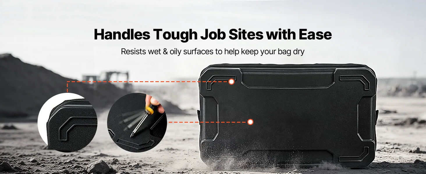 SucceBuy 16/20in Tool Bag 33-Pocket Professional Electrician Portable Toolbag Working Multifunction Organizing Storage Tool Bag