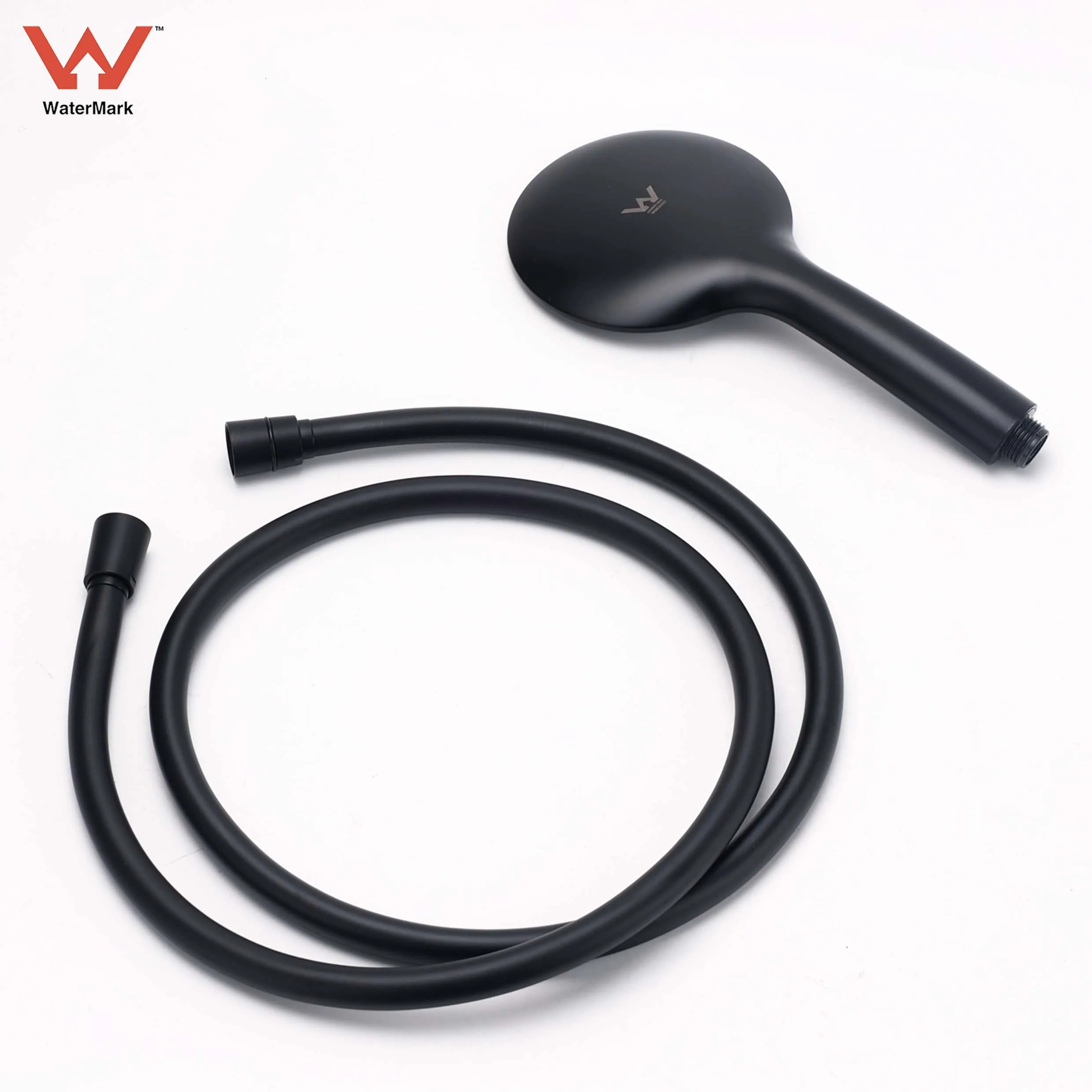 **Sydney Stock** KYLINS WELS Matt Black Round Hand Held Shower Head Rose with 3-Mode Spray Massage Bathroom Replacement