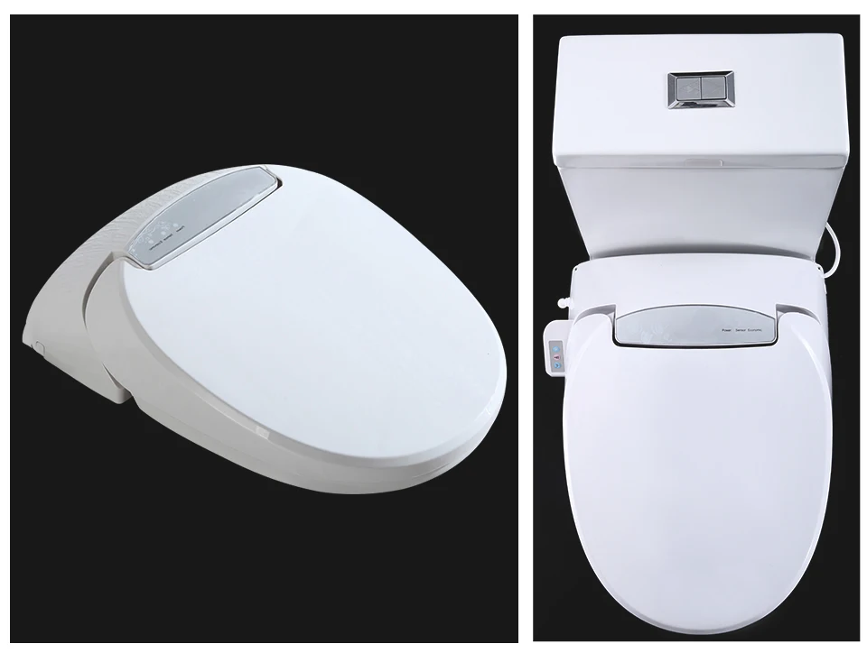 EcoFresh Smart toilet seat auto seat cover flip Electric Bidet intelligent heated toilet seat cover lighting Massage