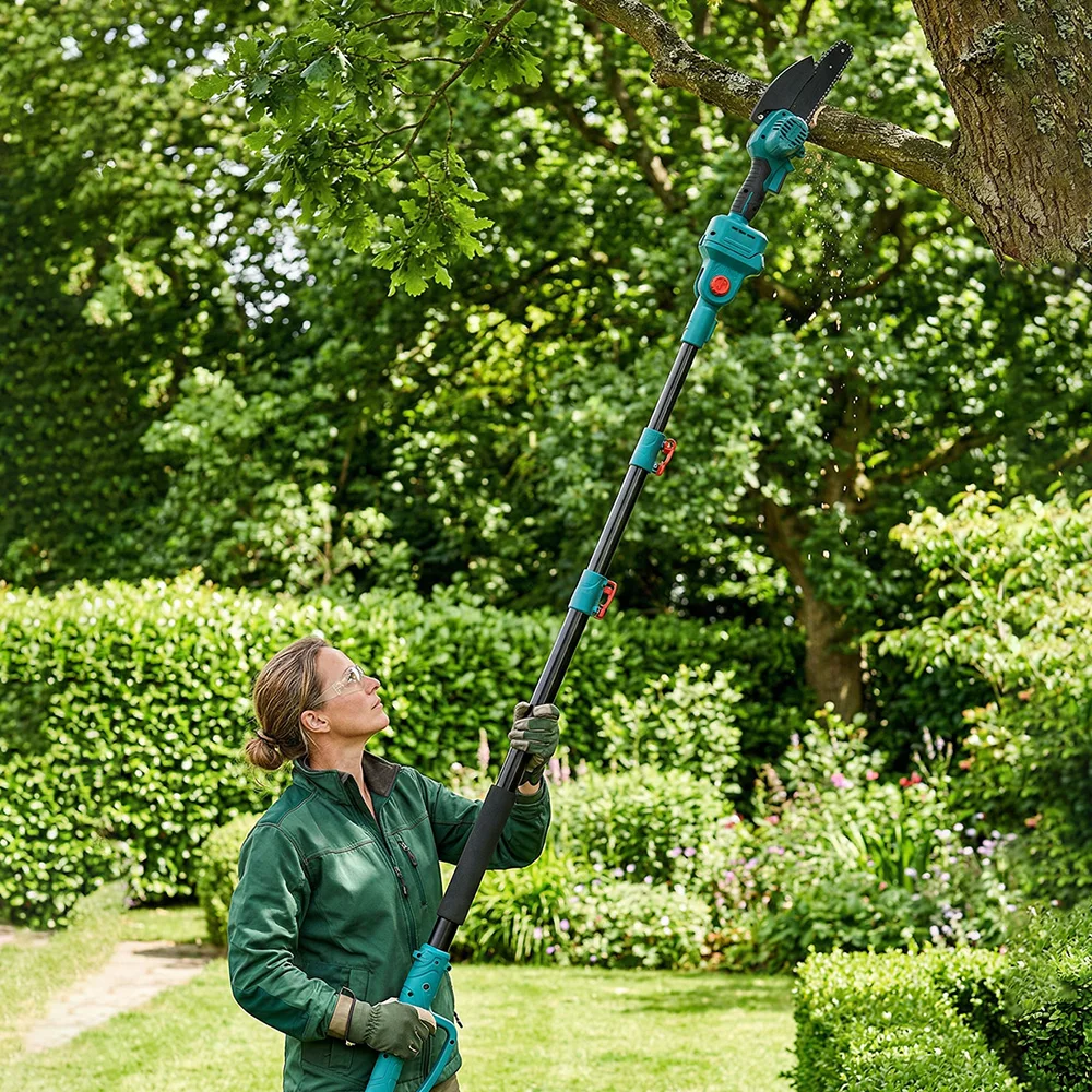 ONEVAN Brushless Telescoping Pole Electric Chainsaw Scissors 3500W 4 IN 1 High Branch Garden Pruning Tool For 21V 18V Battery