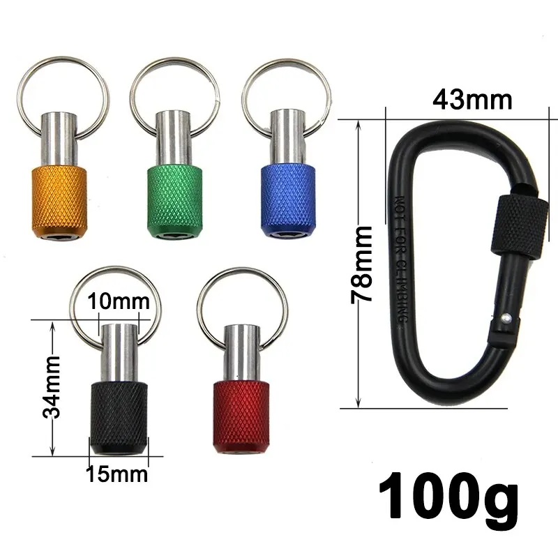 5pc Color Keychain Quick Change Extension Rod 1/4 Hexagonal Handle Screwdriver Head Quick Release Sleeve Conversion Rod Tool Set