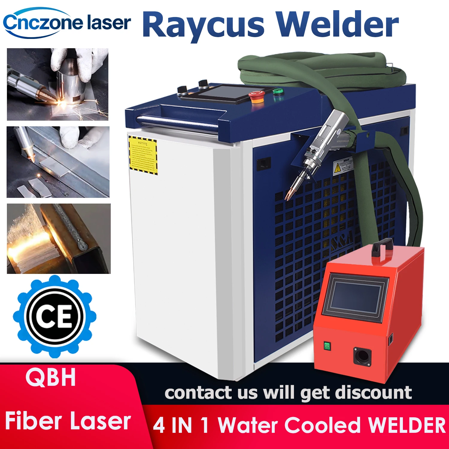 2000W Handheld Fiber Laser Welding Machine Raycus 4 IN 1 Laser Welder 1500W 2000W for Welding Cleaning Cutting Rust Removal