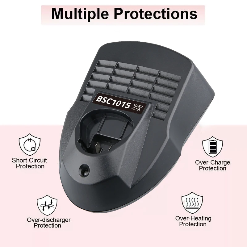 1Pcs BSC1015 AL1115CV Replace Charger for Bosch BC330 BAT411 12V Li-on Battery Charger AL1130CV Suit for 12V Power Tools Battery