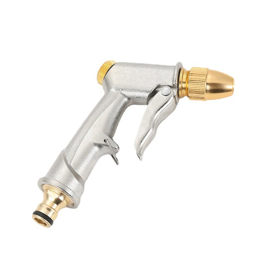 High Pressure Power Water Spray Gun Garden Hose Long Brass Nozzle For Car Washer