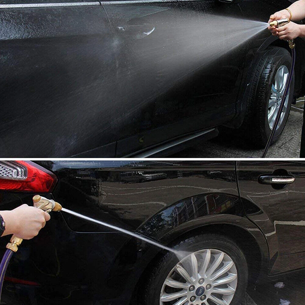 High Pressure Power Water Spray Gun Garden Hose Long Brass Nozzle For Car Washer