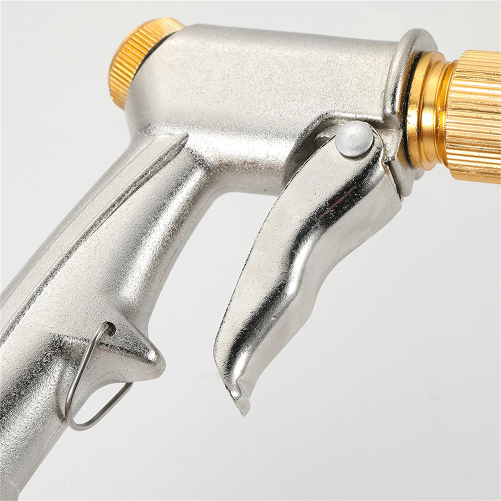 High Pressure Power Water Spray Gun Garden Hose Long Brass Nozzle For Car Washer