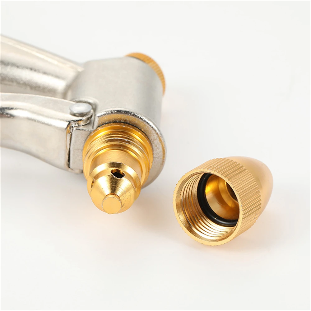 High Pressure Power Water Spray Gun Garden Hose Long Brass Nozzle For Car Washer