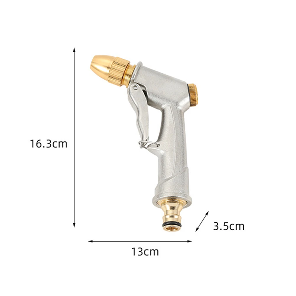 High Pressure Power Water Spray Gun Garden Hose Long Brass Nozzle For Car Washer