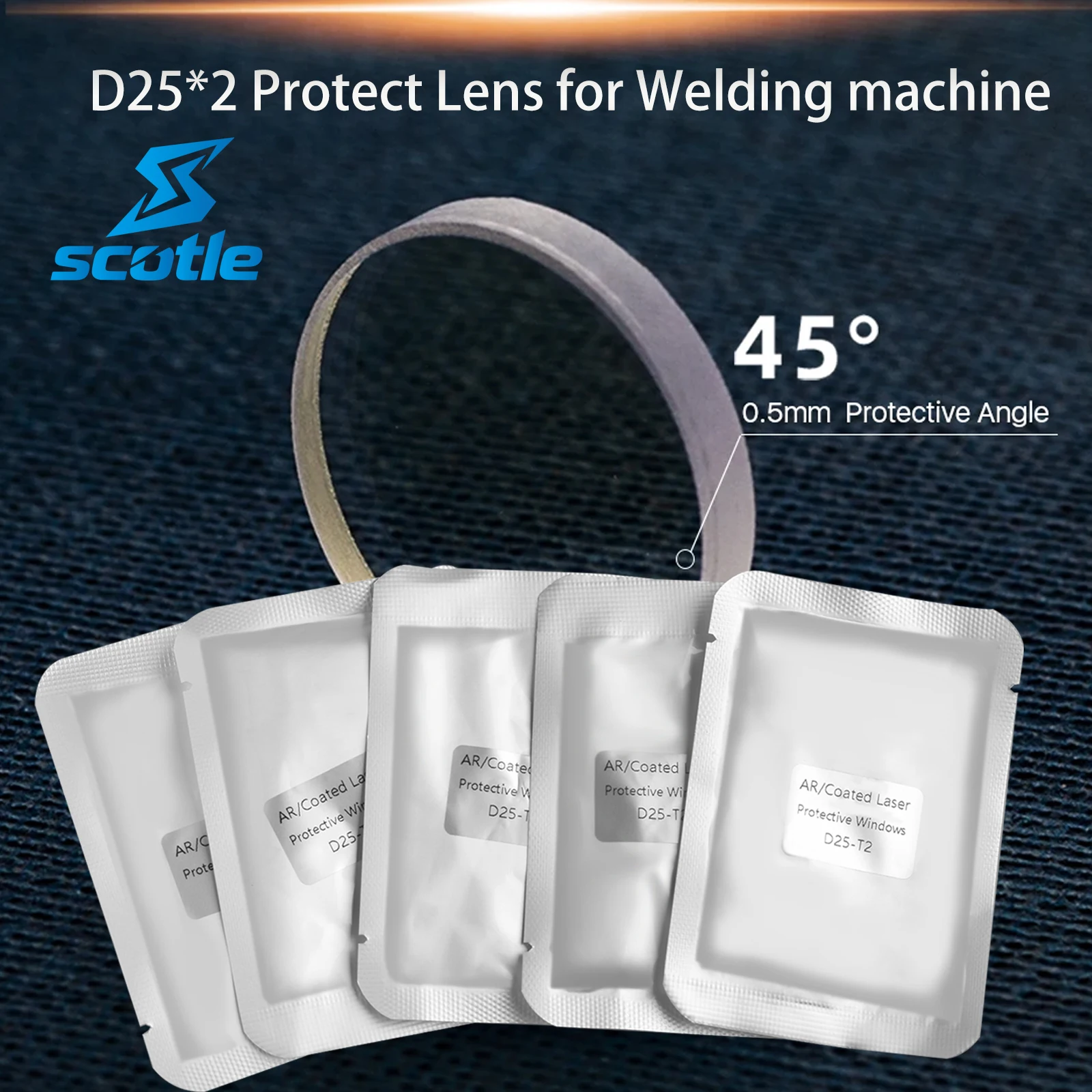 D25*2 Optical Laser Protect Lens D25*2 Laser Welder Protective Windows Welding Machine Part for Relfar Welding Head EU STOCK