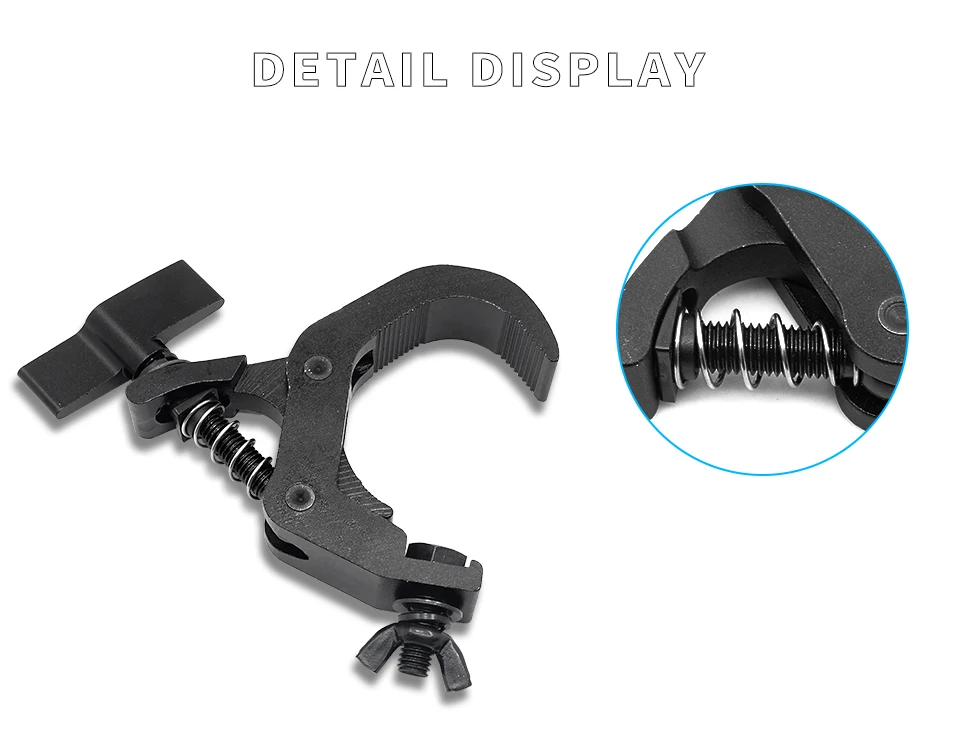 20Pcs/Lots Durable Heavy Duty Hooks 150kg 40-60mm Aluminum Alloy Clamp Bracket Stage Light Hook Light Clamp Holder Truss