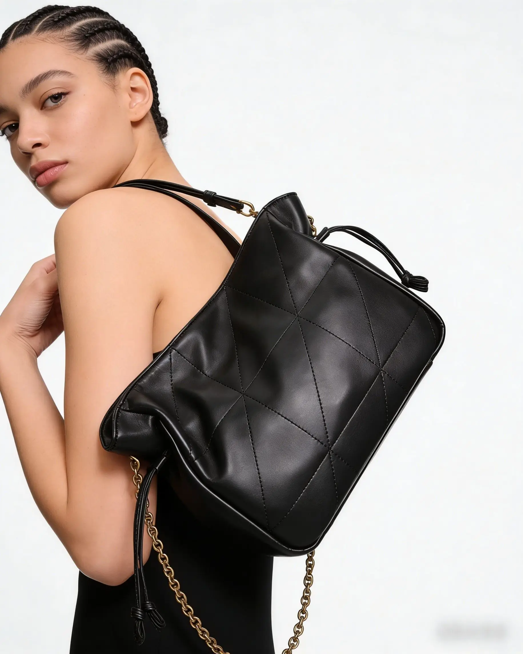 Minimalist women's tote bag, luxury handbag with large capacity shoulder bag