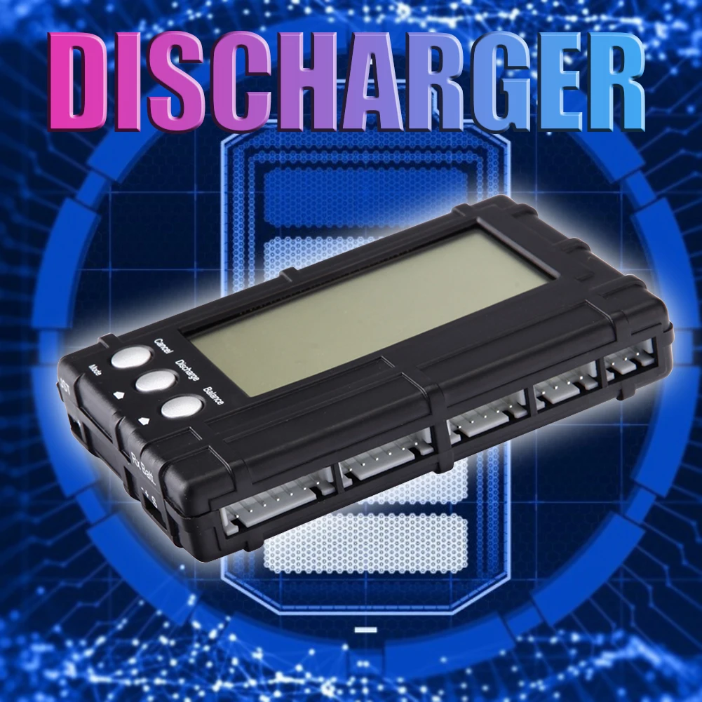 3 in 1 LCD RC Battery Discharger Balancer Meter Tester Voltage Balancer for 2-6s Li-Fe Battery Voltage Meter