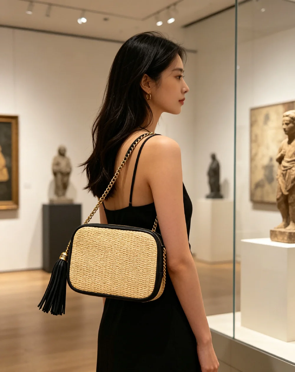 New Women's Bag Embroidered Small Square Bag Summer Trendy Fashion Versatile Single Shoulder Crossbody Bag Wallet