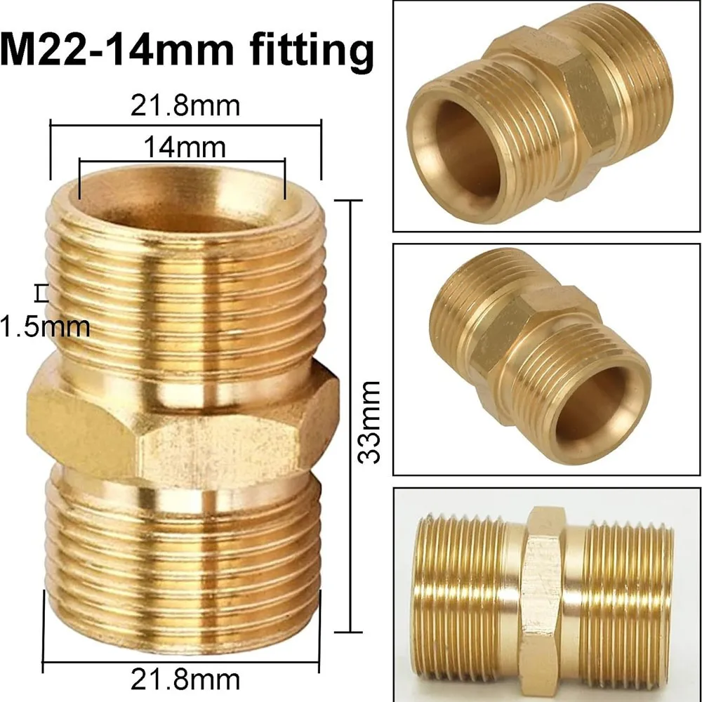 20m High Pressure Washer Extension Hose M22-14mm Female Thread Water Pipe 5800PSI