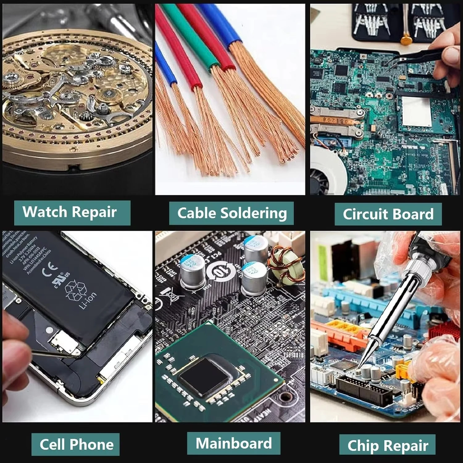 KUAIQU 75W Knob/Digital Display Soldering Station 200~480°C Adjustable Soldering Iron 392~896°F Welding Tools For Phone PCB
