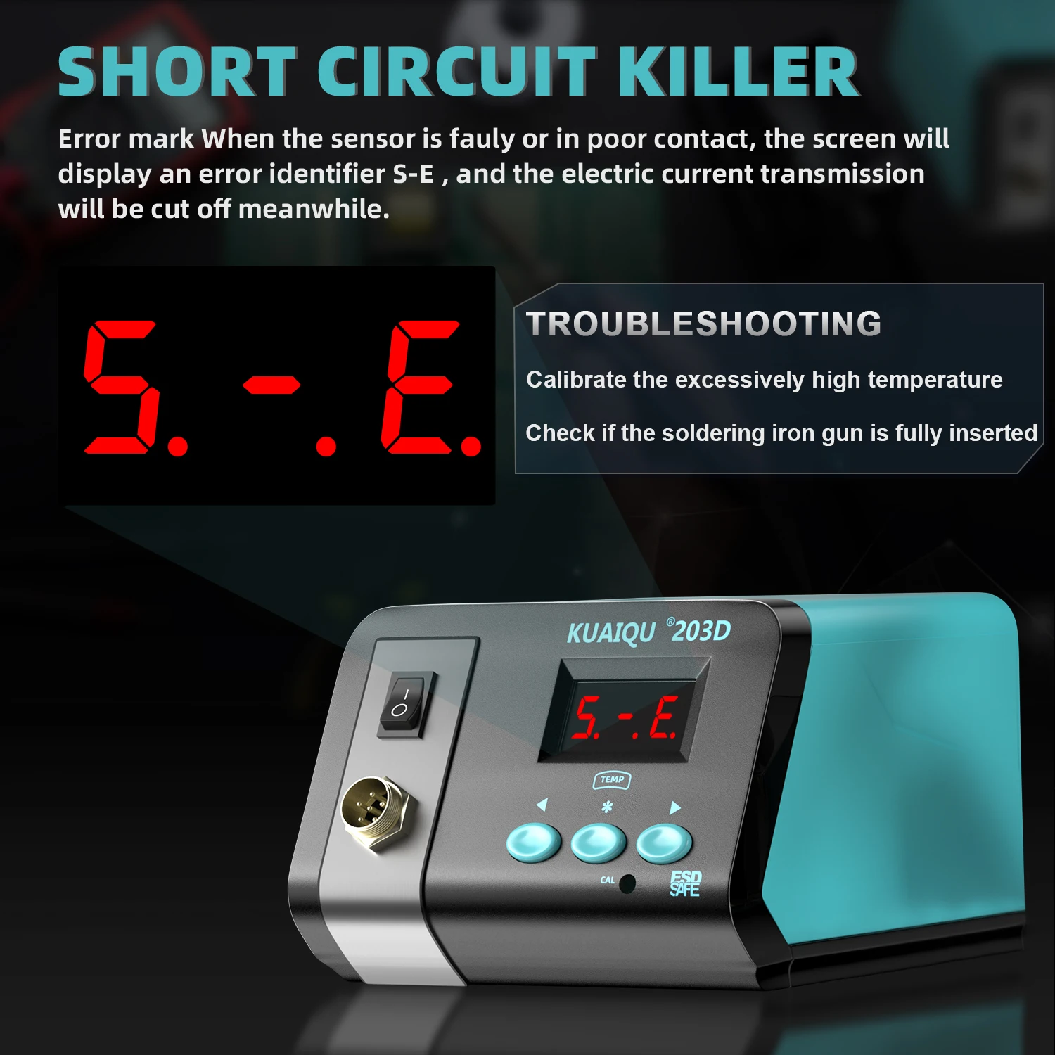 KUAIQU 75W Knob/Digital Display Soldering Station 200~480°C Adjustable Soldering Iron 392~896°F Welding Tools For Phone PCB