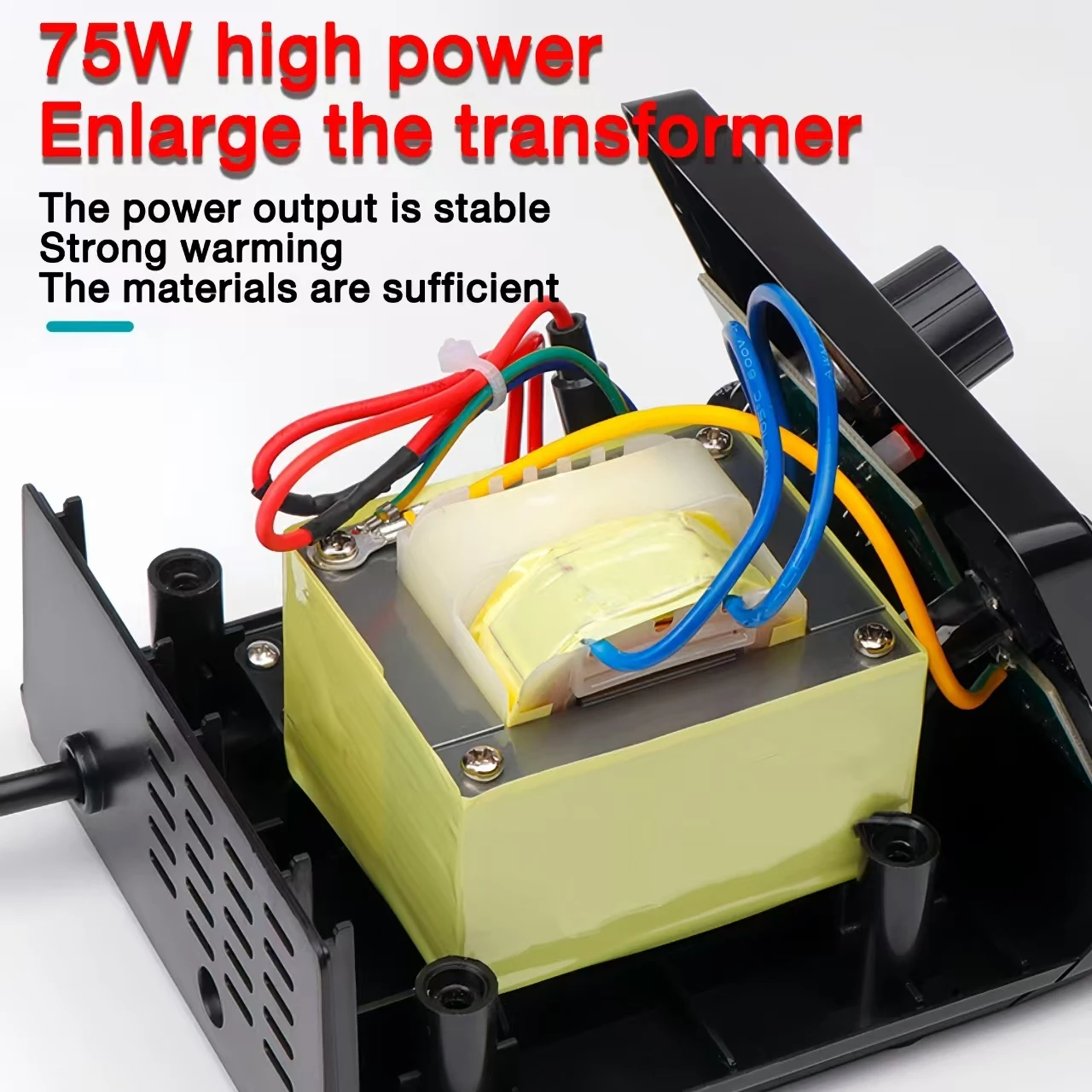KUAIQU 75W Knob/Digital Display Soldering Station 200~480°C Adjustable Soldering Iron 392~896°F Welding Tools For Phone PCB