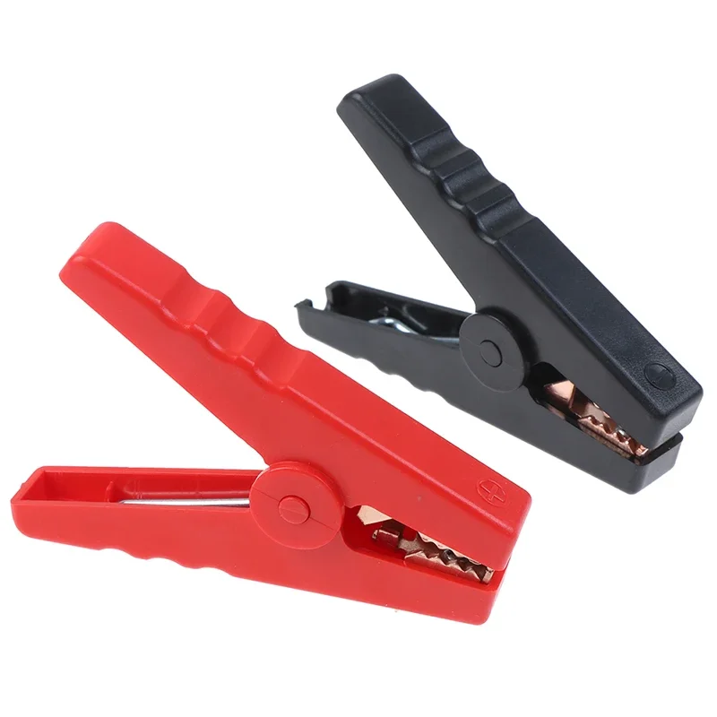 2Pcs Alligator Clips Terminal Electrical Battery Crocodile Clamp Test Connector for Jumper Cables
