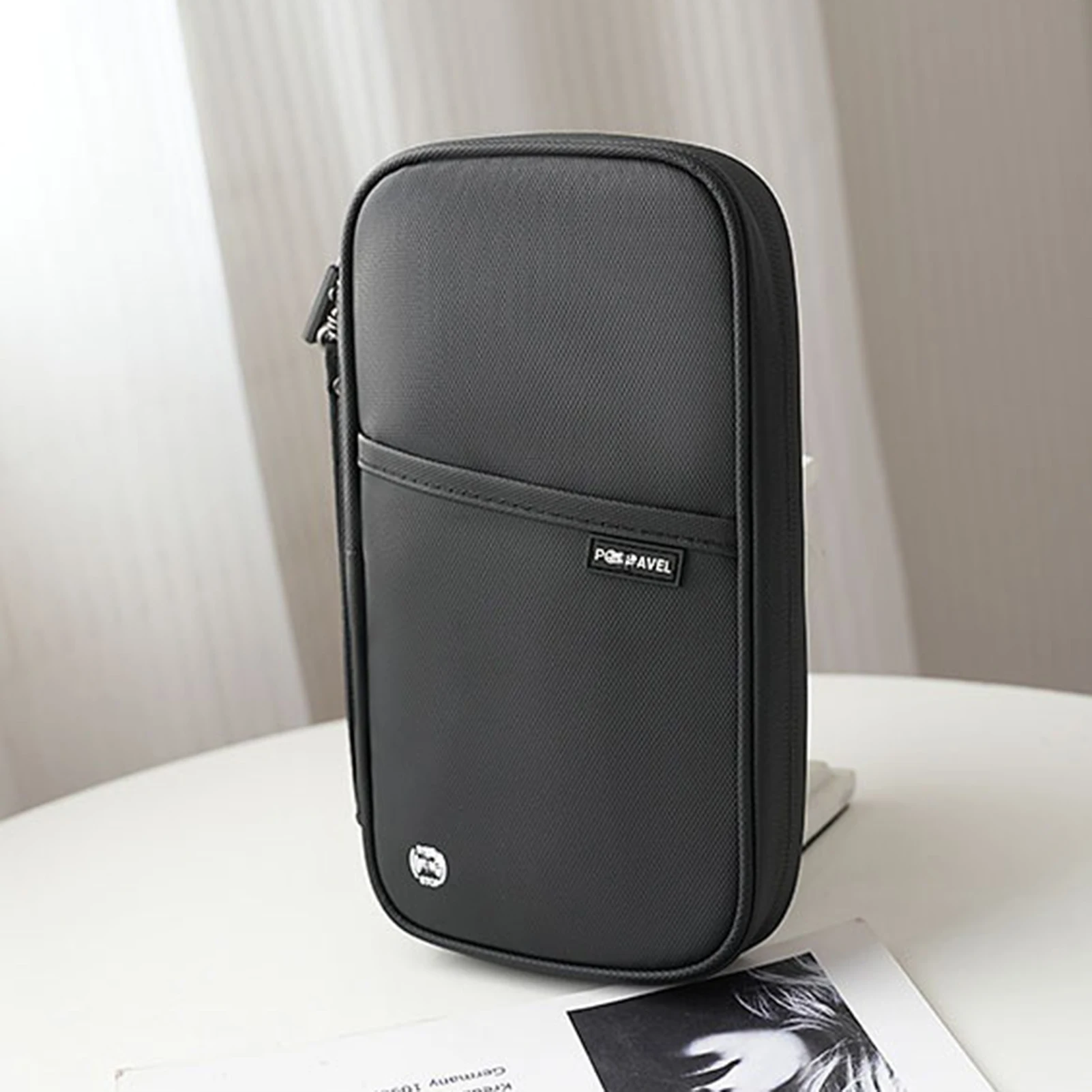 Portable Family Passport Holder Travel Document Organizer Credit Card Clutch Bag for Cards ID Card Money Ticket