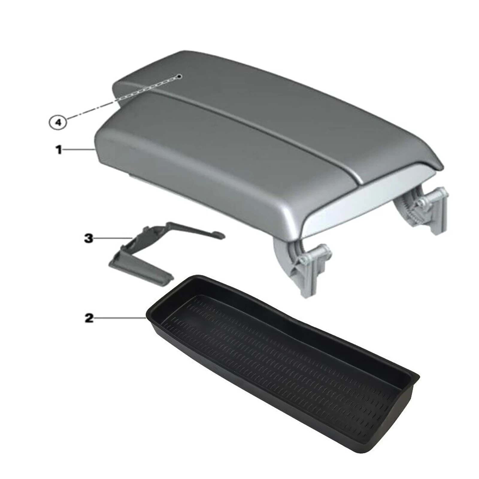 51167118064 For BMW Car Center Console Armrest Insert Storage Box Tray Trim For BMW 3 Series E90 E91 E92 E93 Interior Accessory