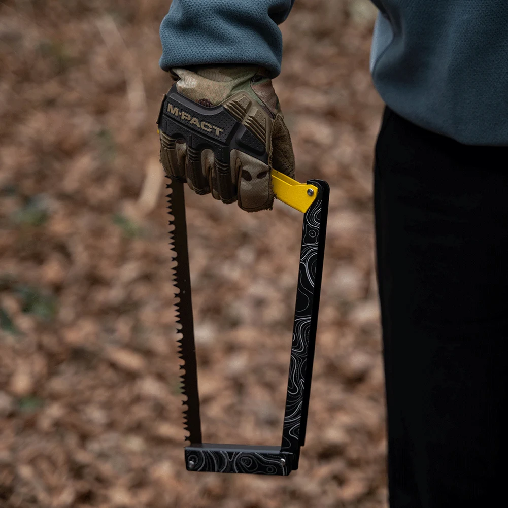Folding Saw Aluminum Alloy Multifunctional Handsaw Camping Foldable Hand Saw Outdoor Hiking Survival Tools