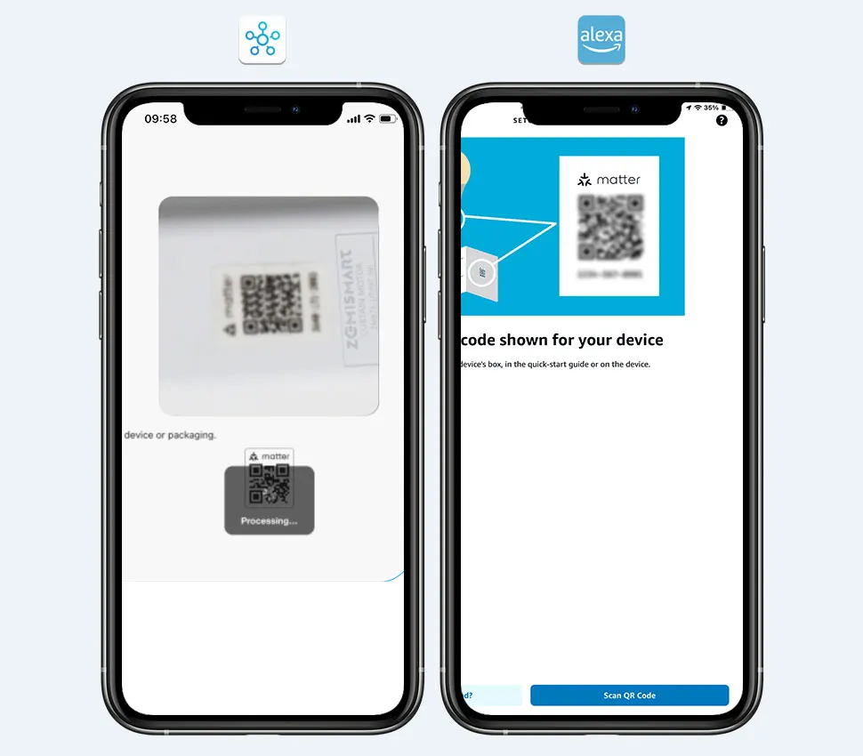 Zemismart Matter Over WiFi Electric Curtain Smart Motorized Track Kit Support HomeKit SmartThings Alexa Google Home APP Control