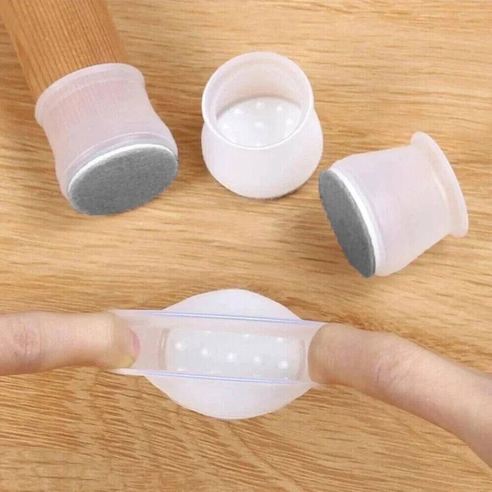 10PCS Chair Leg Floor Protector Furniture Table Feet Cover Silicone Cap Pads Cap