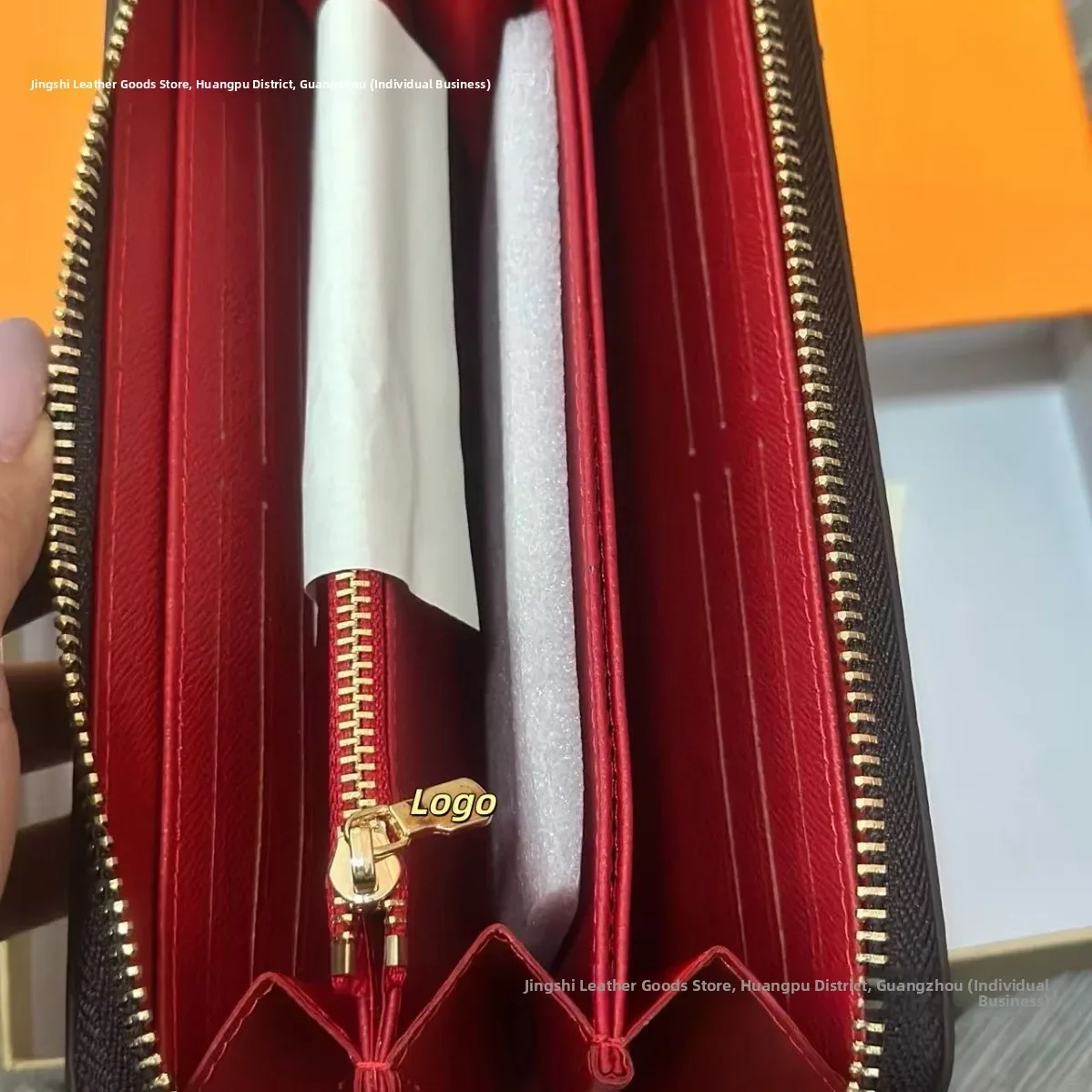 Handmade Short Multi-Card Slot Women's Leather Business Card Holder Large Capacity Simple Design Ladies' Name Card Clip