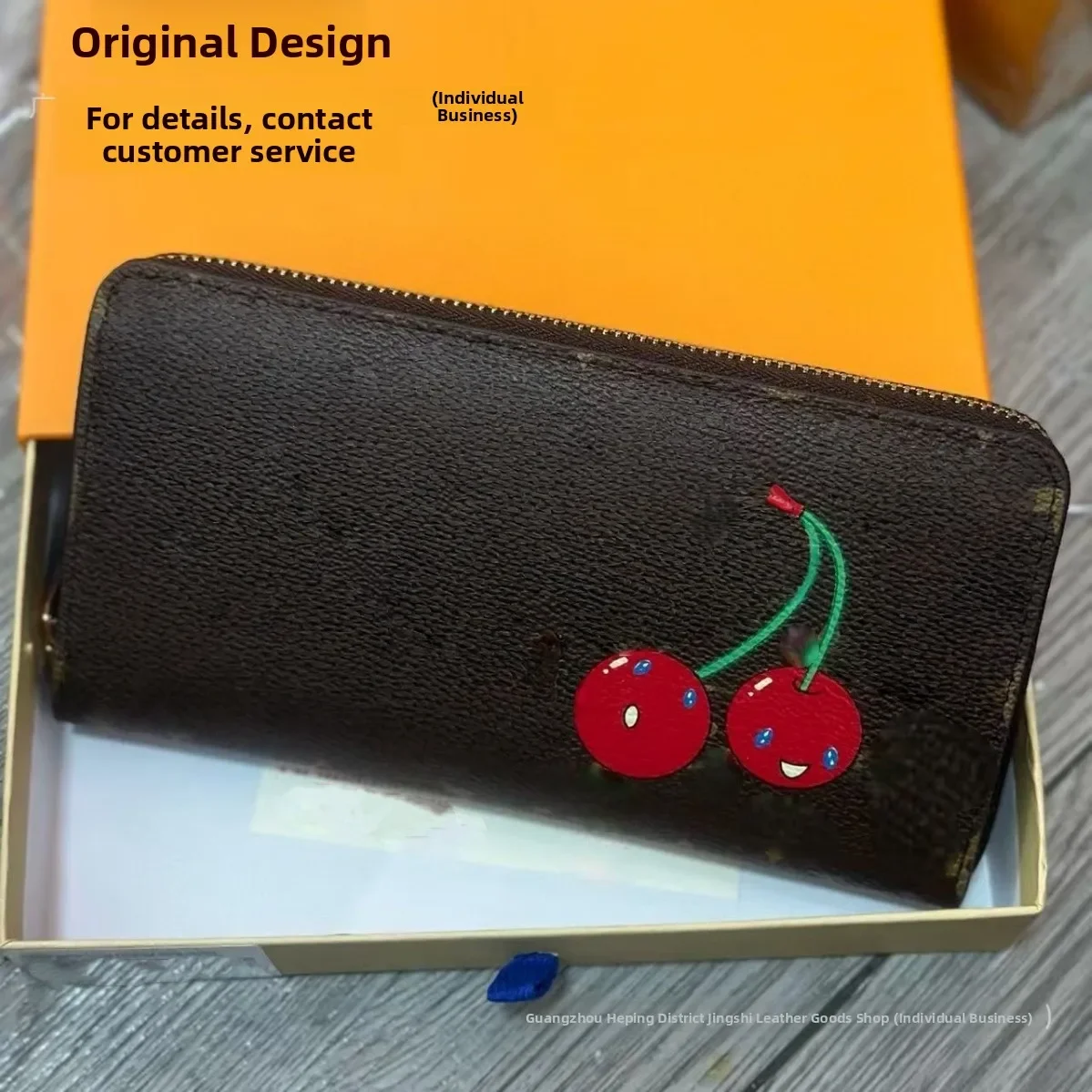 Handmade Short Multi-Card Slot Women's Leather Business Card Holder Large Capacity Simple Design Ladies' Name Card Clip