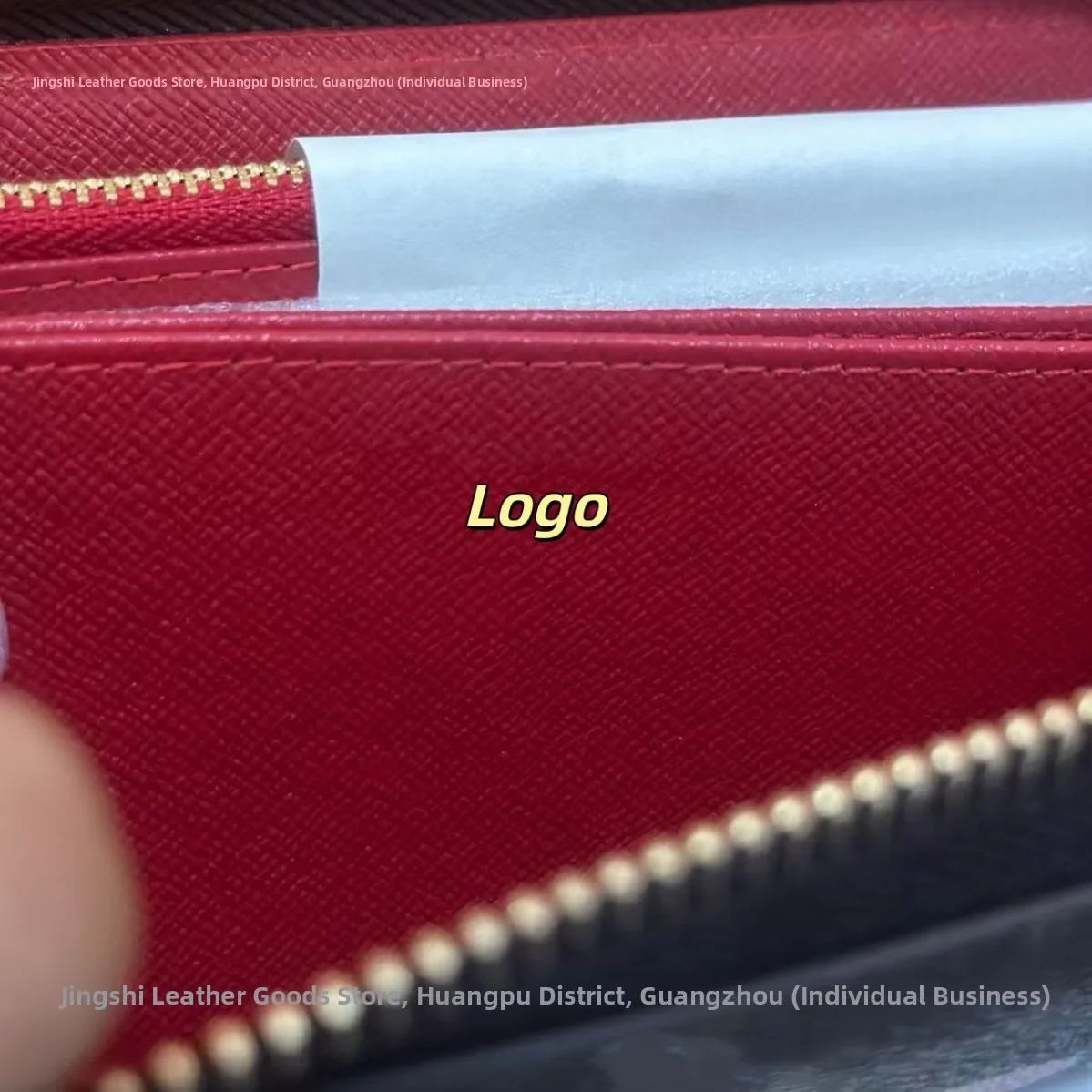 Handmade Short Multi-Card Slot Women's Leather Business Card Holder Large Capacity Simple Design Ladies' Name Card Clip