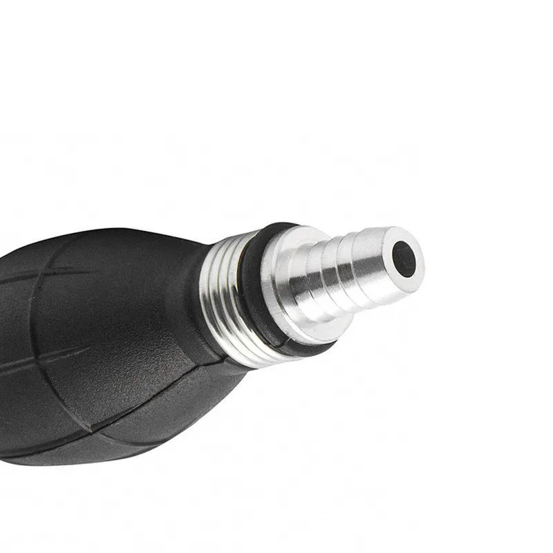 6mm/8mm/10mm/12mm Hand Fuel Pump Line Rubber Aluminum Hand Primer Bulb Diesel Oil Transfer Petrol for Car Boat Marine Outboard