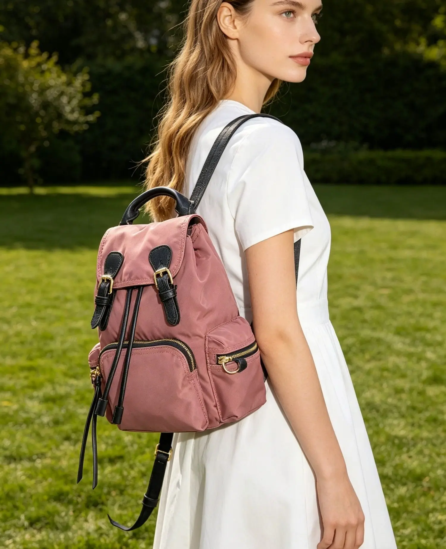 New Thickened Leather Fashion Backpack, Niche Design Casual Daypack, Lightweight Commuter Student School Bag