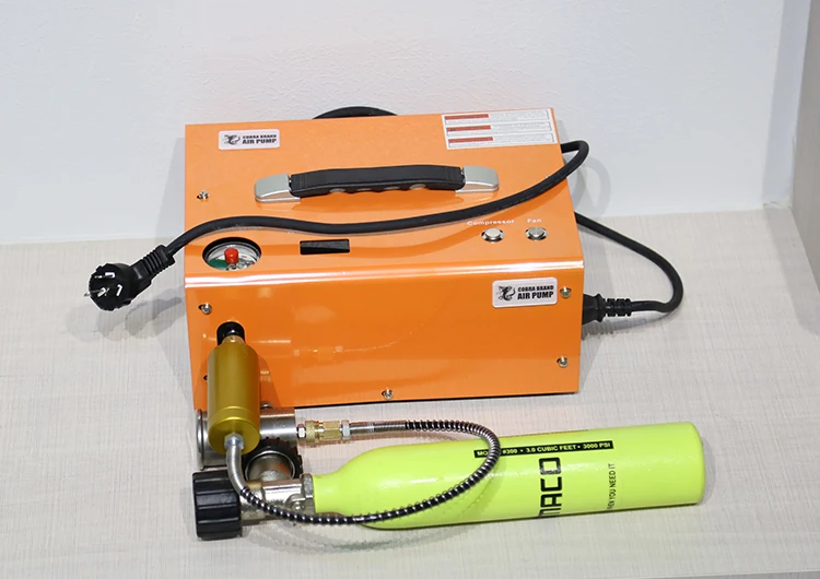 COMbar 4500Psi 300Bar 12V 220V 110V PCP Air Compressor High Pressure Pump Compressor Transformer Pneumatic Airgun Rifle Inflator